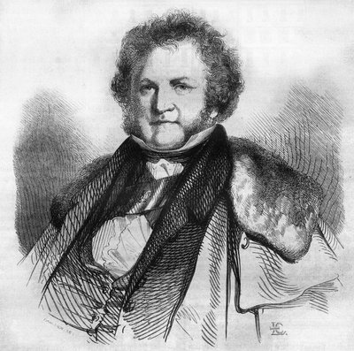 Portret van Jean Jacques Sellon, Zwitserse filantroop, pacifist en politicus, een voorstander van de afschaffing van slavernij en de doodstraf. Gravure door Chevignard in 
