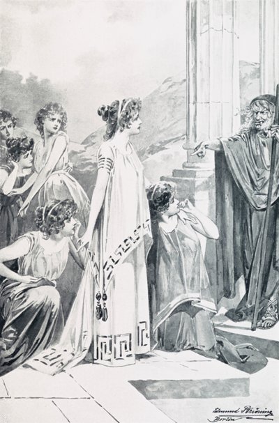 Illustratie voor Goethes Faust door Edmund Bruning