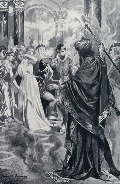 Illustratie voor Goethes Faust door Edmund Bruning