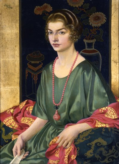 Portret van Elizabeth Allhusen door Edmund Dulac