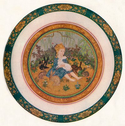 Portret van Miss Vivian St. George, 1917, 1919 door Edmund Dulac