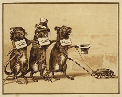 Illustratie voor Drie Blinde Muizen door Edmund G. Caldwell