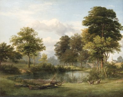 Een scène in Muswell Hill door Edmund Gill