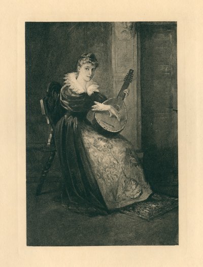 Voor Elizabethaanse liederen ter ere van liefde en schoonheid (litho) door Edmund Henry Garrett