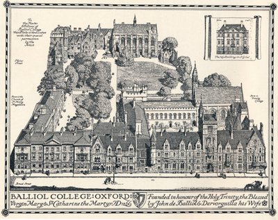 Balliol College, Oxford, 1905 door Edmund Hort New