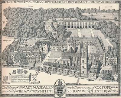 Magdalen College, Oxford, 1905 door Edmund Hort New