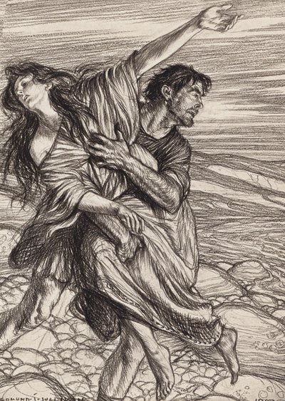 William Shakespeare: Pericles, Prins van Tyrus, Act IV, Scene 1 door Edmund Joseph (after) Sullivan