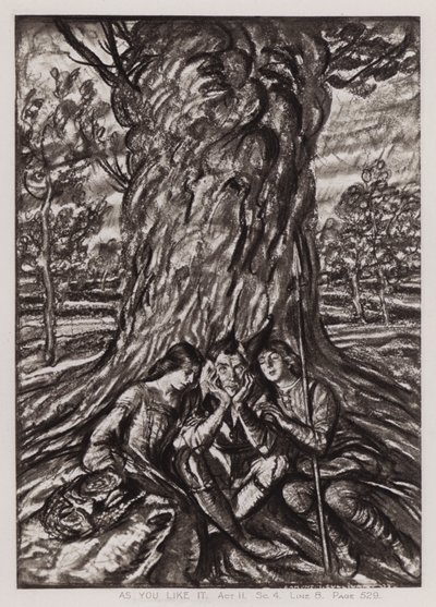 Zoals U Het Wilt, Act II, Sc 4 door Edmund Joseph Sullivan