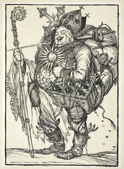 Herr Michel ADC, aan de Kroonprins bij zijn terugkeer uit het Beloofde Land, illustratie uit The Kaiser