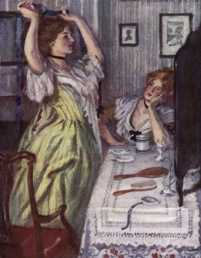 Illustratie voor The Vicar of Wakefield door Oliver Goldsmith door Edmund Joseph Sullivan