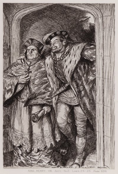 De Beroemde Geschiedenis van het Leven van Koning Hendrik VIII, Act I, Sc 2 door Edmund Joseph Sullivan