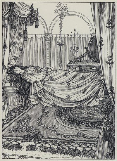 Illustratie voor A Dream of Fair Women and Other Poems door Edmund Joseph after Sullivan