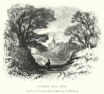Whitkirk, nabij Leeds (gravure) door Edmund Morison (after) Wimperis