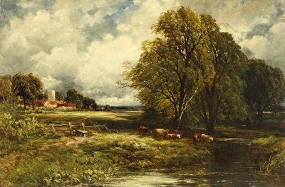 Landschap door Edmund Morison Wimperis
