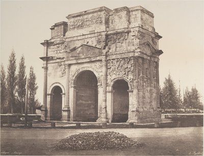 Antieke boog in Orange door Édouard Baldus
