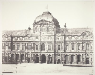 Het Louvre: Paviljoen van het horloge door Édouard Baldus