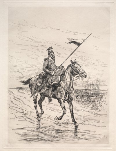 Een Uhlan door Edouard Detaille