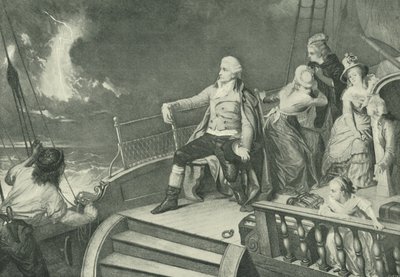 Haydn componeert zijn Schepping (gravure) door Edouard Jean Conrad Hamman