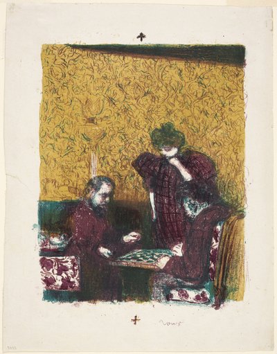 Het damspel door Édouard Jean Vuillard