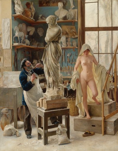 Frans:  Une Restauration Een Restauratie door Edouard Joseph Dantan