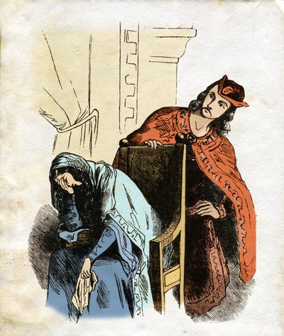 Illustratie voor Ivanhoe (ets) door Edouard & Lix Theodore (1830-1897) Frere