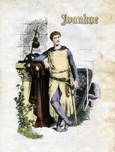 Illustratie voor Ivanhoe (ets) door Edouard & Lix Theodore (1830-1897) Frere