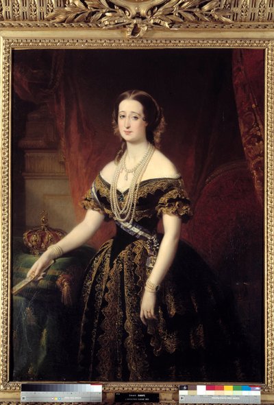 Portret van Eugenia, keizerin van de Fransen door Edouard Louis Dubufe