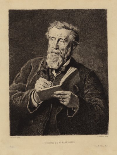 Portret van Henri Harpignies door Edouard Louis Dubufe