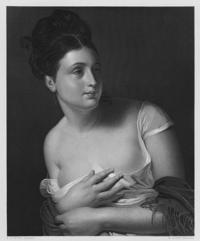 De Verrassing, uit het schilderij in de Vernon Gallery door Edouard Louis Dubufe