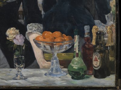 Een bar in de Folies-Bergère, 1881-82 (detail) door Édouard Manet