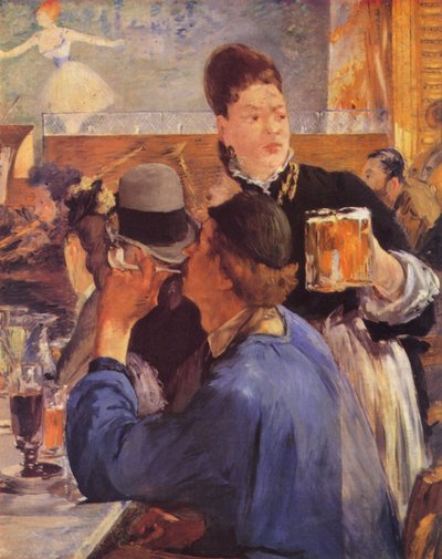 Hoek van een caféconcert door Édouard Manet
