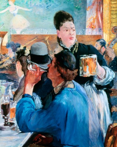 Hoek van een café-concert, 1878-1880 door Édouard Manet
