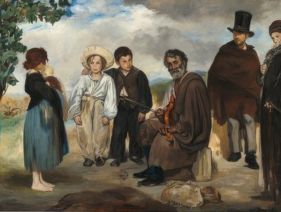 De oude muzikant. 1862 door Édouard Manet