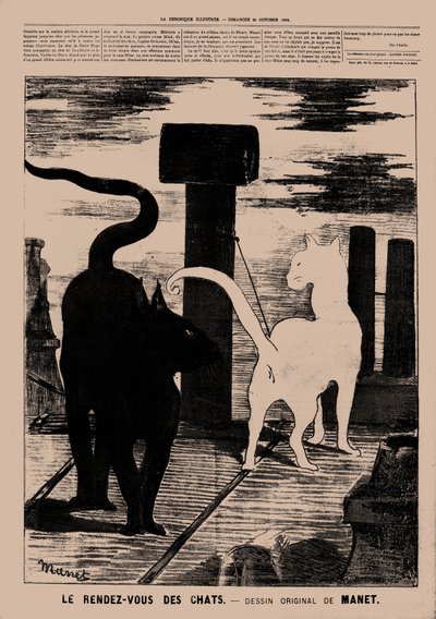 Le Rendez-vous des Chats, 1869 door Édouard Manet