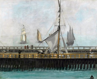 De aanlegsteiger in Boulogne-sur-Mer door Édouard Manet