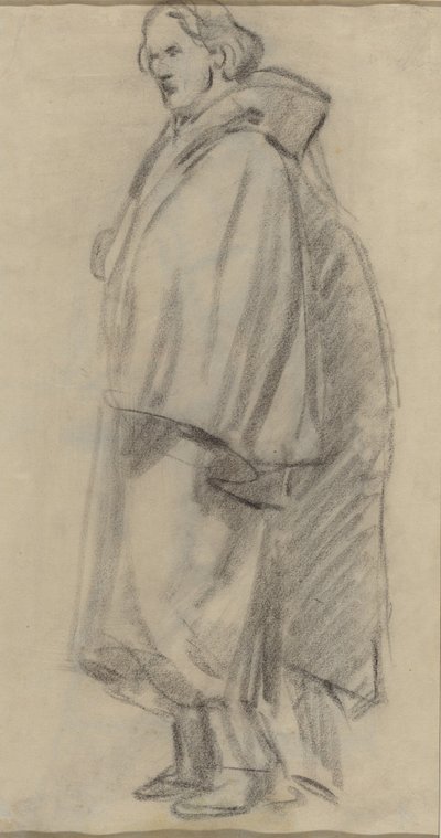 Man met een Mantel door Édouard Manet