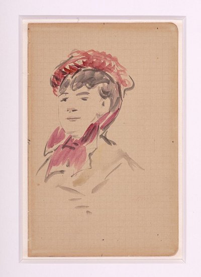 Manet - Portret van Isabelle Lemonnier, circa 1880 door Édouard Manet