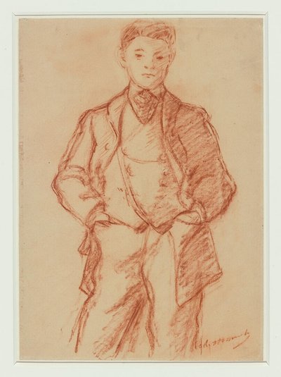 Manet - Portrait of Léon Koëlla-Leenhoff, circa 1868 door Édouard Manet