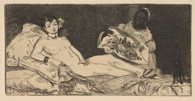 Olympia klein bord, 1867 door Édouard Manet