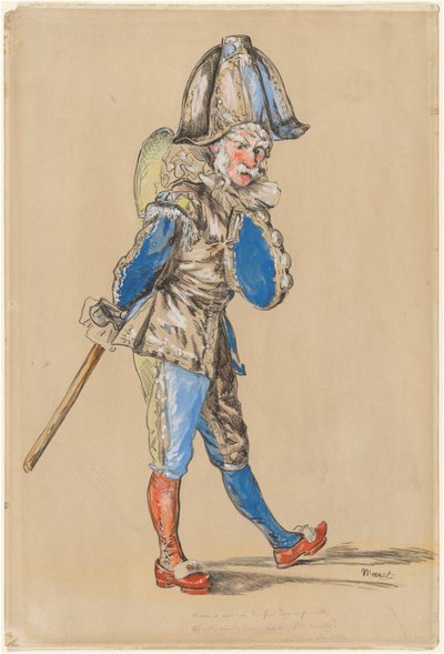 Polichinelle door Édouard Manet