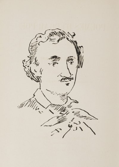 Portret van Edgar Allan Poe 1809-1849, 1889 door Édouard Manet