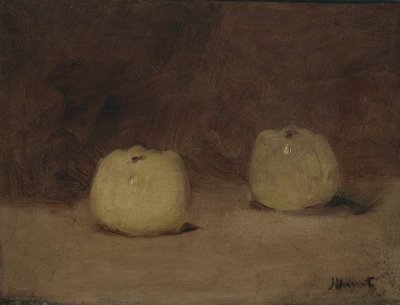 Stilleven met Twee Appels door Édouard Manet