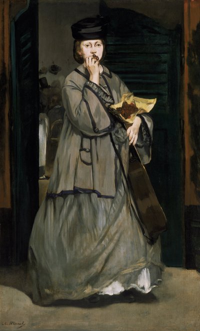 Straatzangeres door Édouard Manet