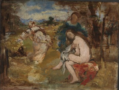 Verraste nimf, ca. 1860 door Édouard Manet