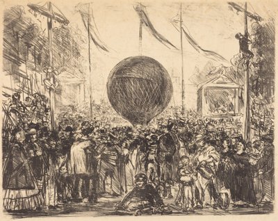 De luchtballon door Édouard Manet