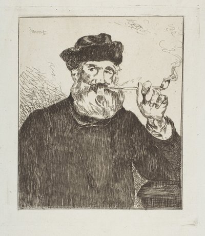 De Roker Le Fumeur, 1866-67 door Édouard Manet
