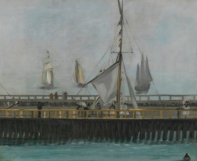 De aanlegsteiger van Boulogne-sur-Mer door Édouard Manet