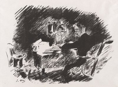 Onder de lamp, uit Stéphane Mallarmés vertaling van Edgar Allan Poe