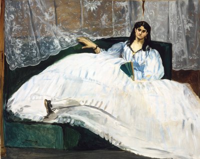 Vrouw met een waaier door Édouard Manet