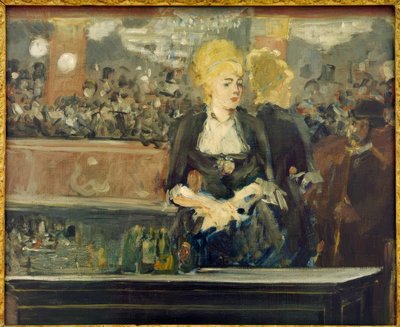 Studie voor de bar bij de Folies-Bergère door Édouard Manet
